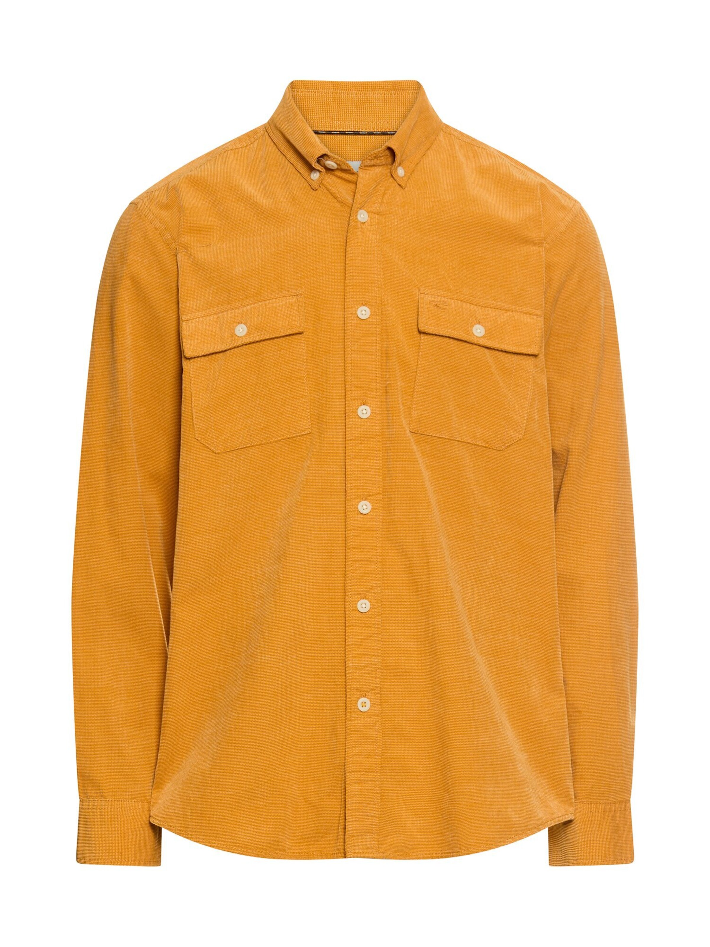 CAMEL ACTIVE Button Up Shirt in Yellow: front