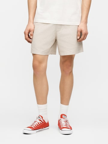 Regular Pantalon HOLLISTER en marron : devant