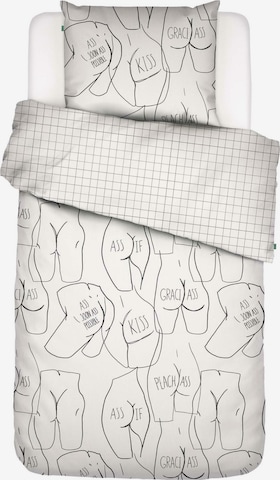 COVERS & CO Duvet Cover 'Ass If' in White: front