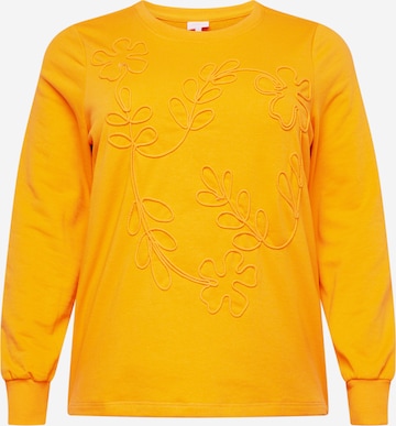 ONLY Carmakoma Sweatshirt 'KUVI' in Oranje: voorkant