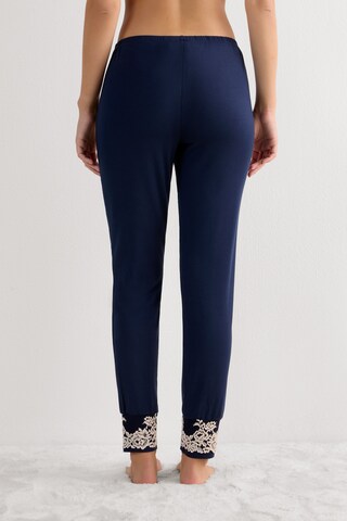 INTIMISSIMI Pyjamahose 'Pretty Flowers' in Blau