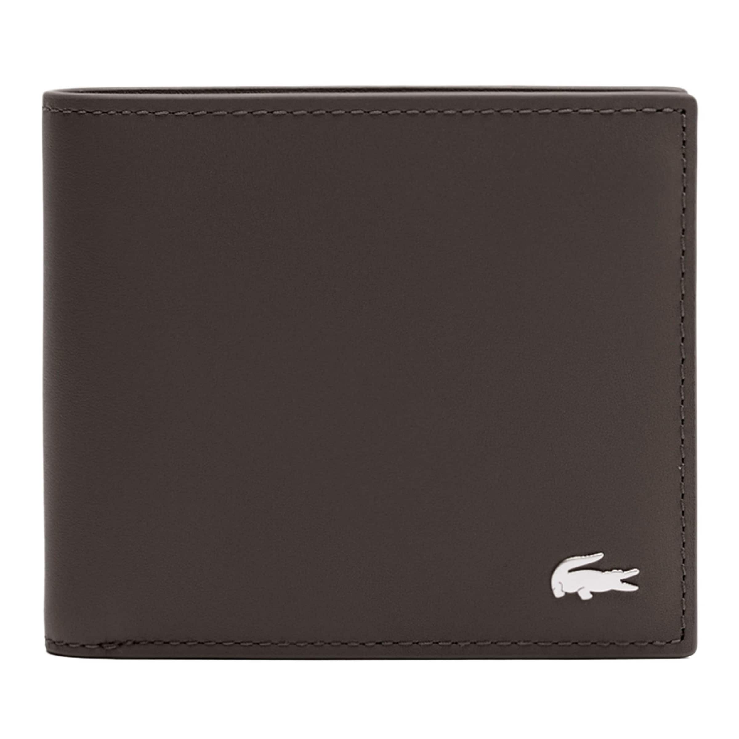 Porte-monnaies LACOSTE en marron : devant