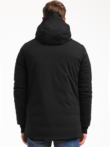 Gabbiano Winterparka 'modern winter Magnetic' in Schwarz