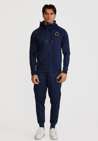 SikSilk Strój do biegania w kolorze niebieski: przód