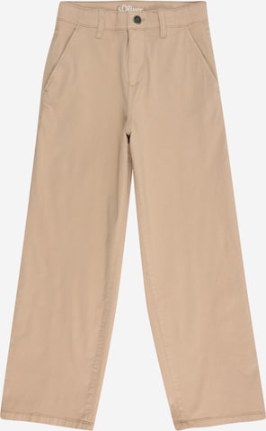 s.Oliver Regular Trousers in Beige: front