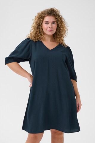 Robe 'Elna' KAFFE CURVE en bleu : devant