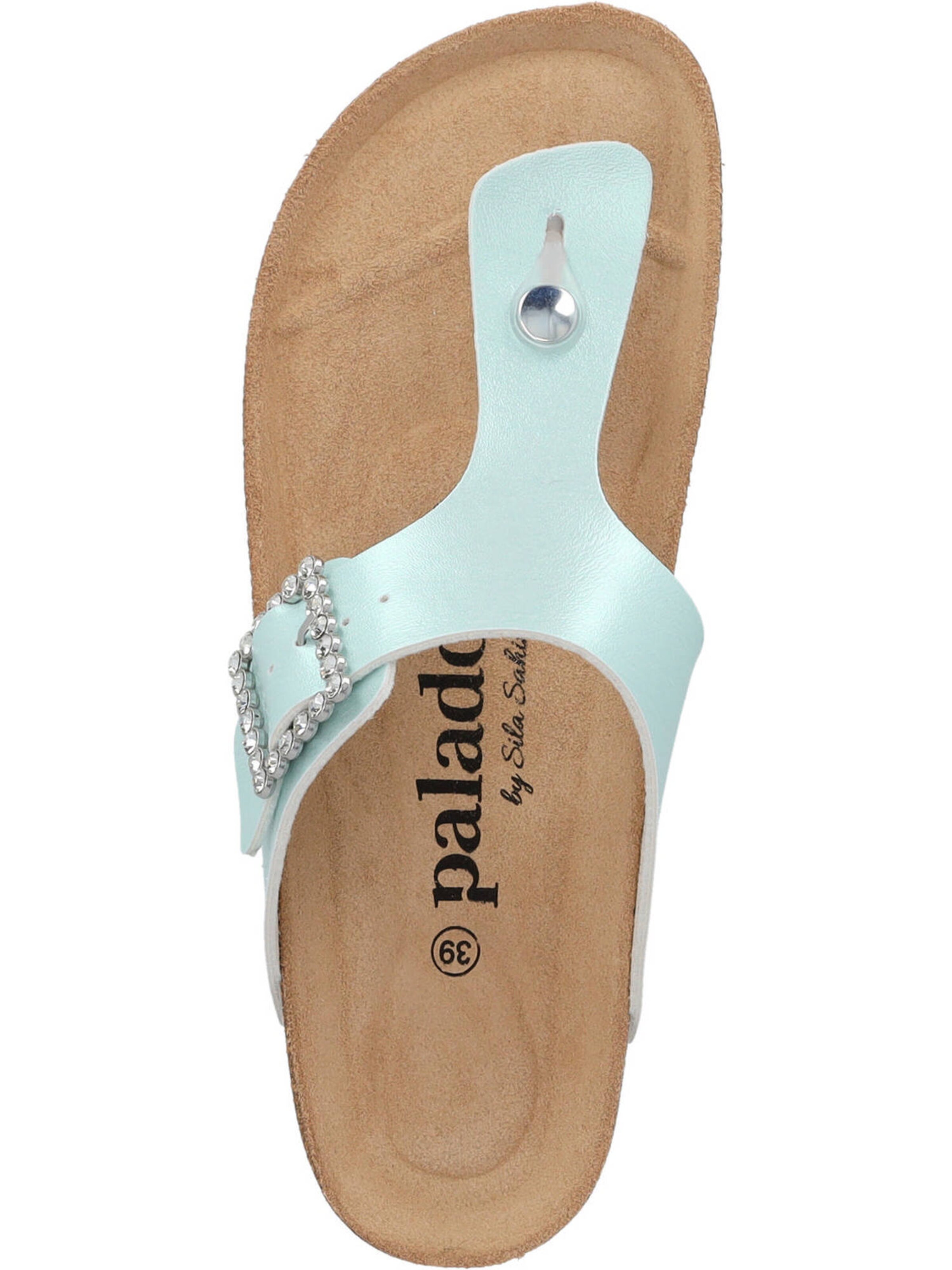 Palado by Sila Sahin T-bar sandals 'Kos SQ' in Green