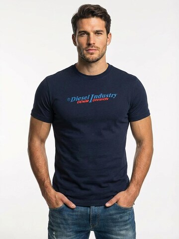 Maglietta 'T-Diegor New Industries' di DIESEL in blu: frontale