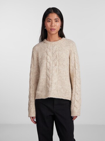 PIECES Pullover 'Nina1' in Beige: Vorderseite