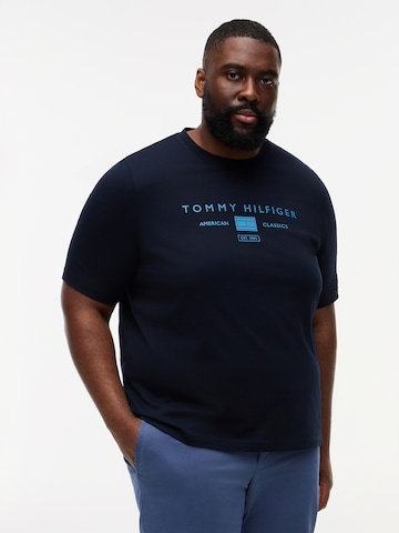 Tommy Hilfiger Big & Tall Shirt 'BRAND LOVE' in Blauw: voorkant