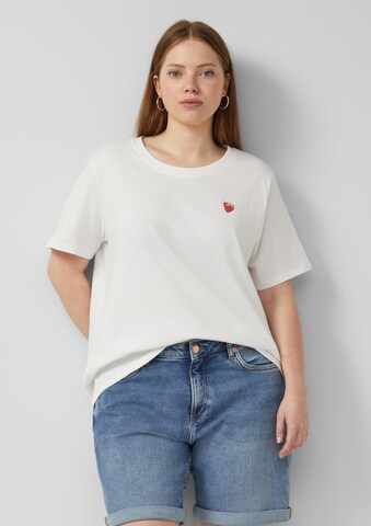 QS Shirt in White: front