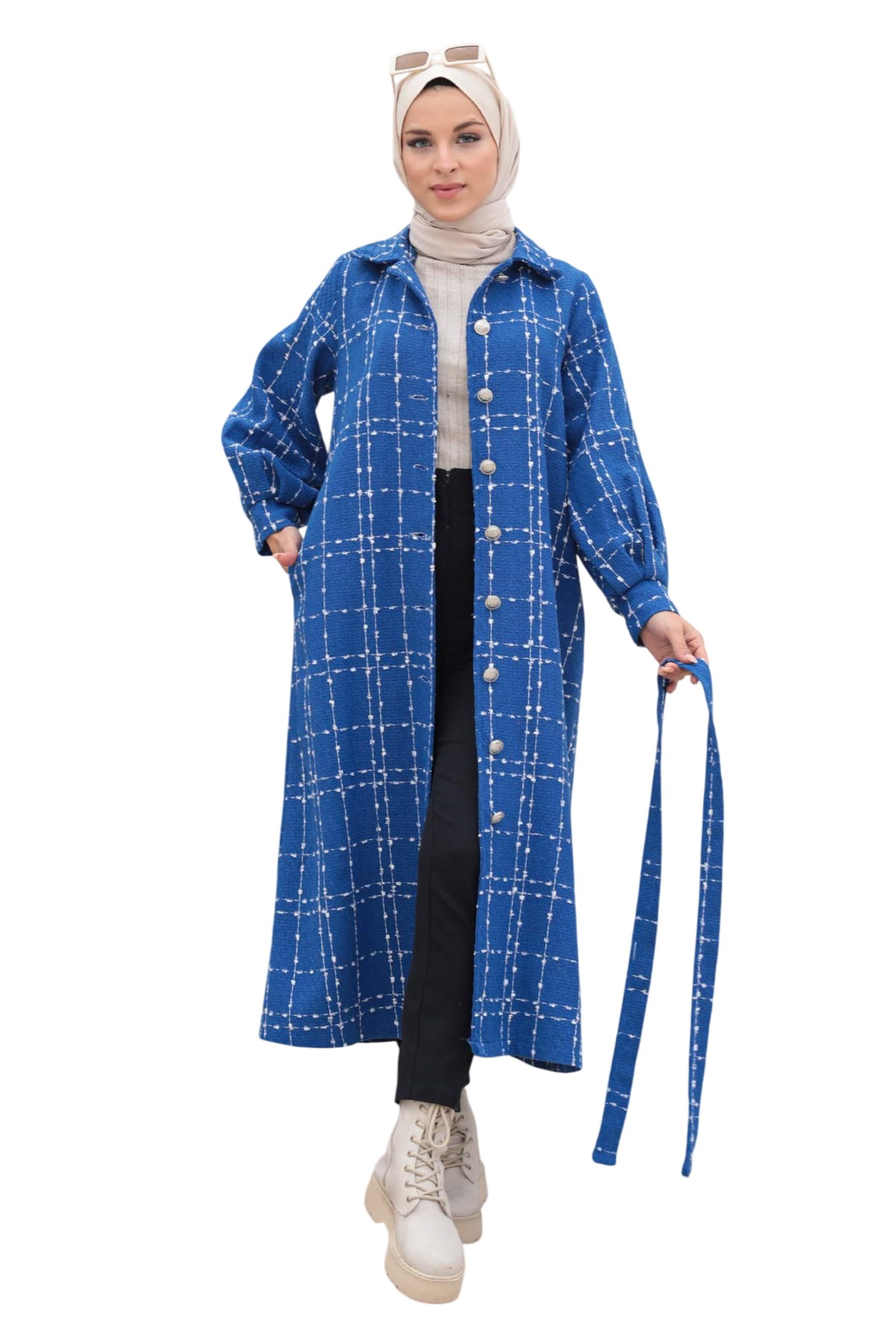 MODAMIHRAM Winter Jacket in Blue