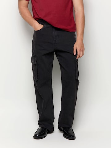 BALMOHKLoosefit Cargo traperice 'LUIS' - crna boja: prednji dio