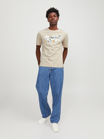 JACK & JONES - Camisa 'JJEJeff' em bege: frente