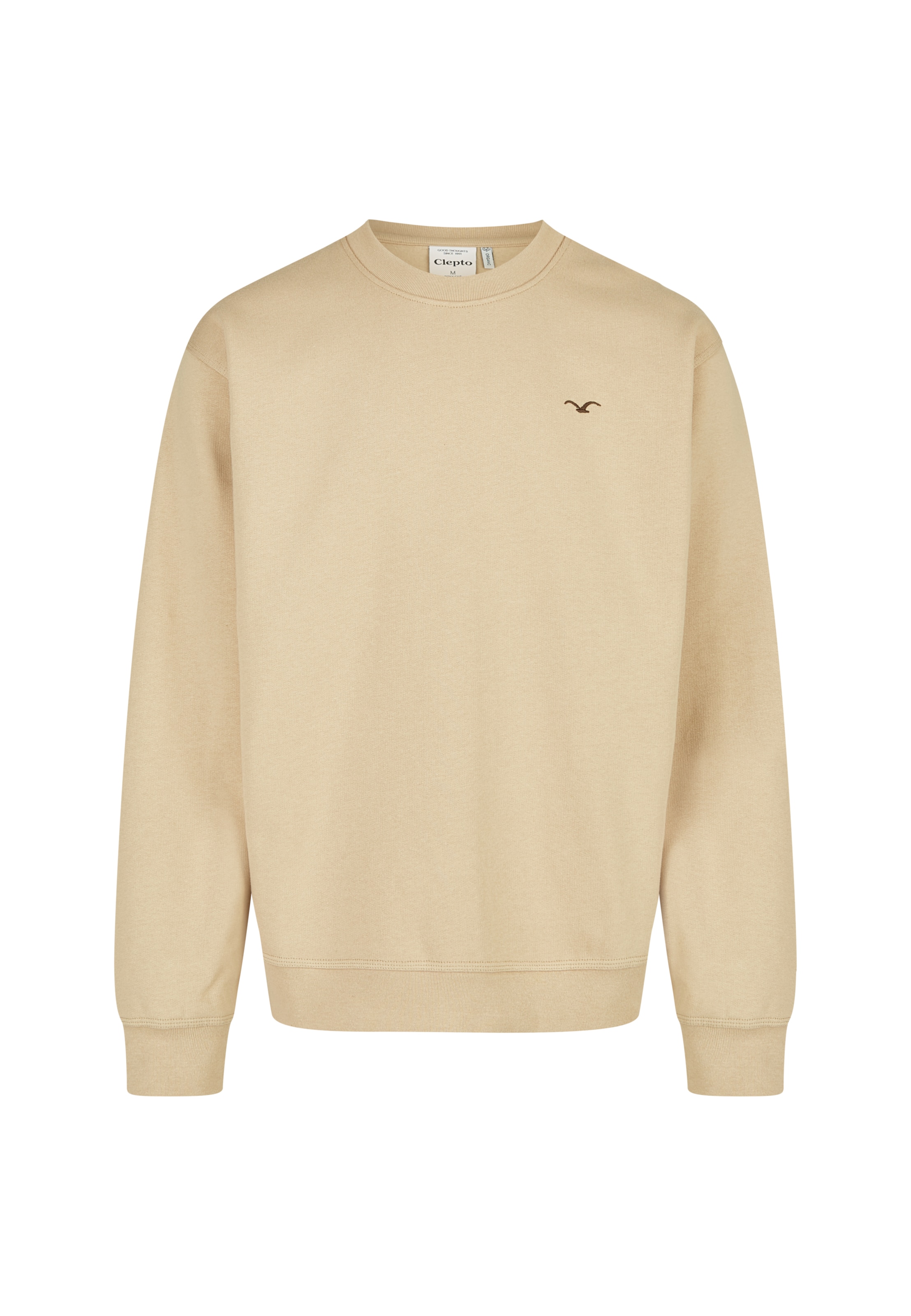 Cleptomanicx Sweatshirt 'Ligull Boxy' in Beige: Vorderseite