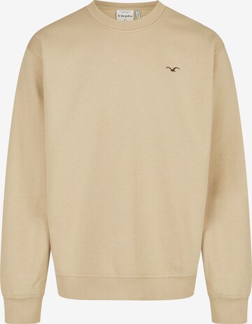 Cleptomanicx Sweatshirt 'Ligull Boxy' in Beige: front