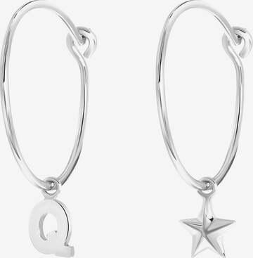 Boucles d'oreilles Lucardi en argent : devant