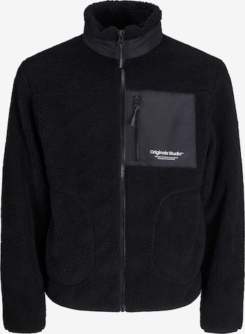 Veste en polaire 'Vesterbro' JACK & JONES en noir : devant