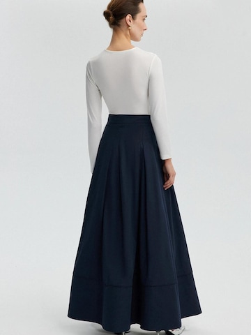 Jupe 'A Line Skirt With Pocket Detail' Touché Privé en bleu