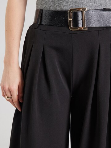 ZABAIONE Wide leg Pleat-Front Pants 'Am44berr' in Black