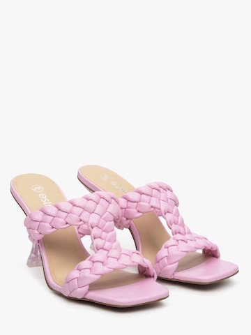 Estro Pantolette '2299-2'‌‌‌‌‌‌ in Pink: Vorderseite