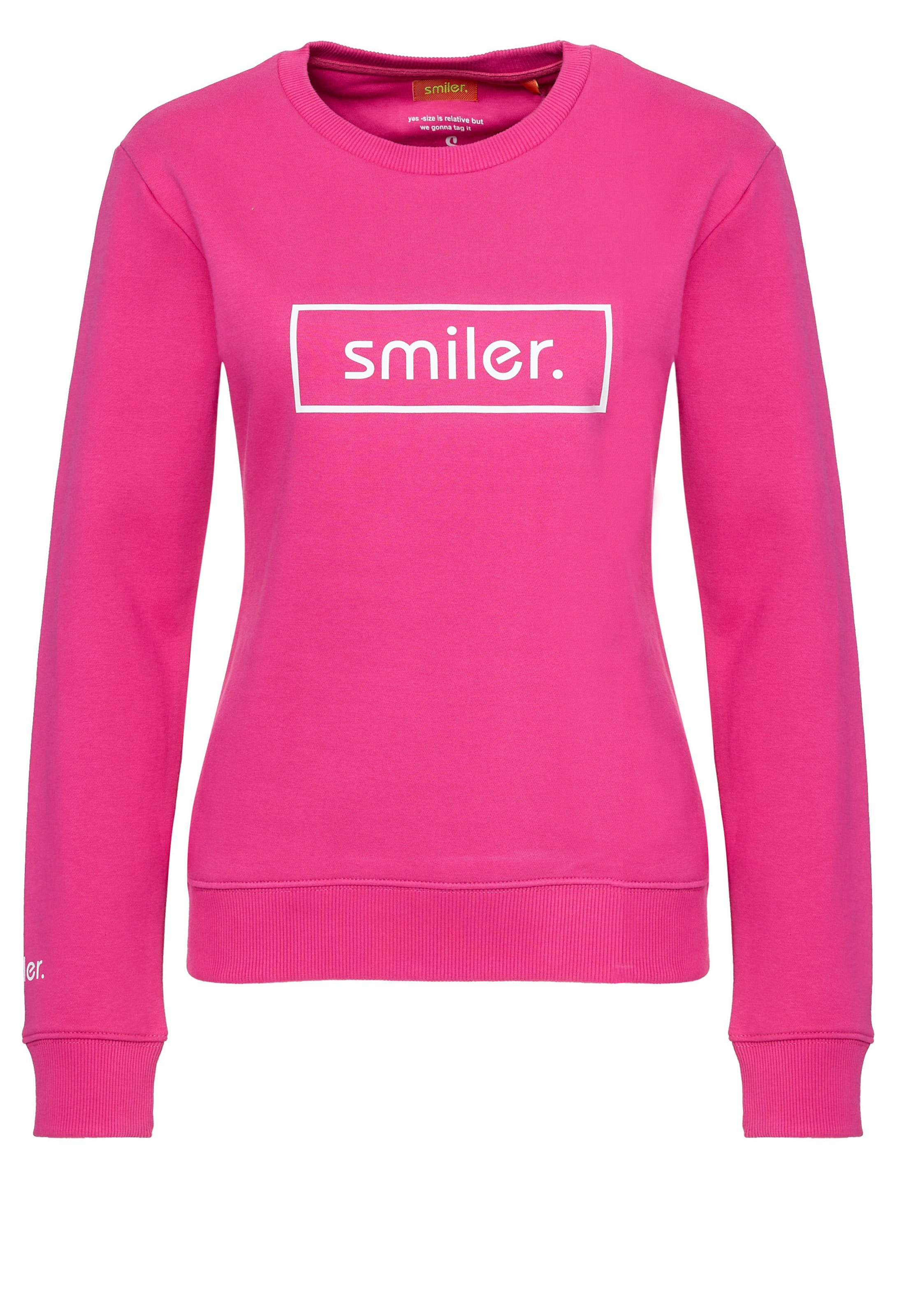 smiler. Sweatshirt 'Cuddle' in Pink: front