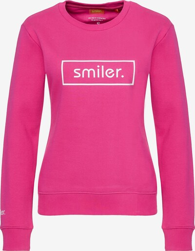 smiler. Sweatshirt 'Cuddle' in hellgrau / pink, Produktansicht