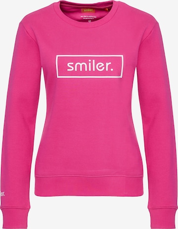 smiler. Sweatshirt 'Cuddle' in Roze: voorkant