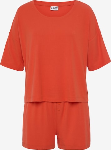 LSCN by LASCANA Pajama in Orange: front