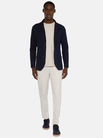 Boggi Milano Slim fit Gebreid vest in Blauw