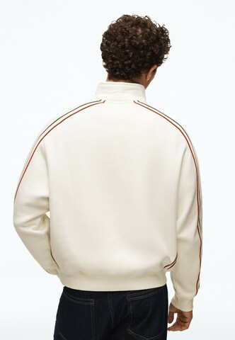 Bershka Mikina 'RACER' – bílá
