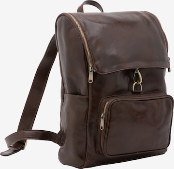 Sac à dos Viola Castellani en marron : devant