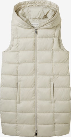 Gilet TOM TAILOR en beige : devant