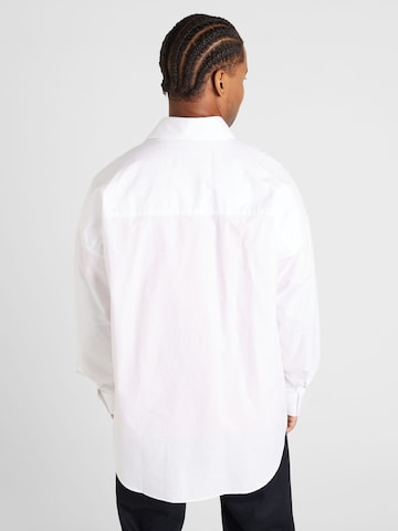 DIESEL Comfort fit Button Up Shirt 'DOU' in White