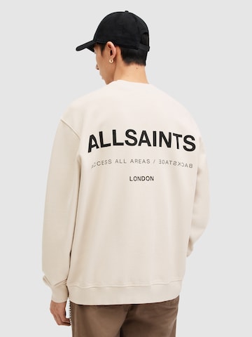 AllSaints - Sweatshirt 'ACCESS' em bege: frente