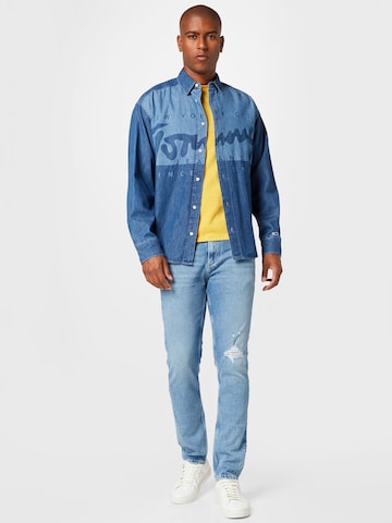 Tommy Jeans Comfort Fit Skjorte i blå