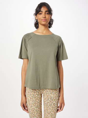 comma casual identity Shirt in Groen: voorkant