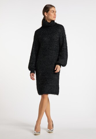 usha WHITE LABEL Knitted dress in Black