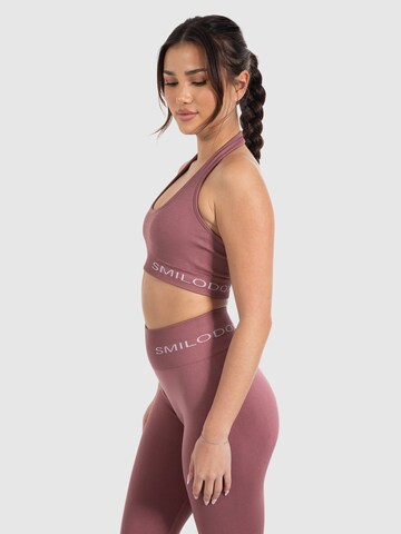 Smilodox Bralette Sports Top ' Azura ' in Pink