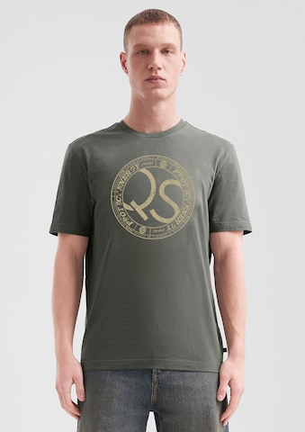 QS Shirt in Groen: voorkant