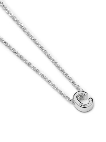 Luxenter Necklace 'Alphabet C' in Silver