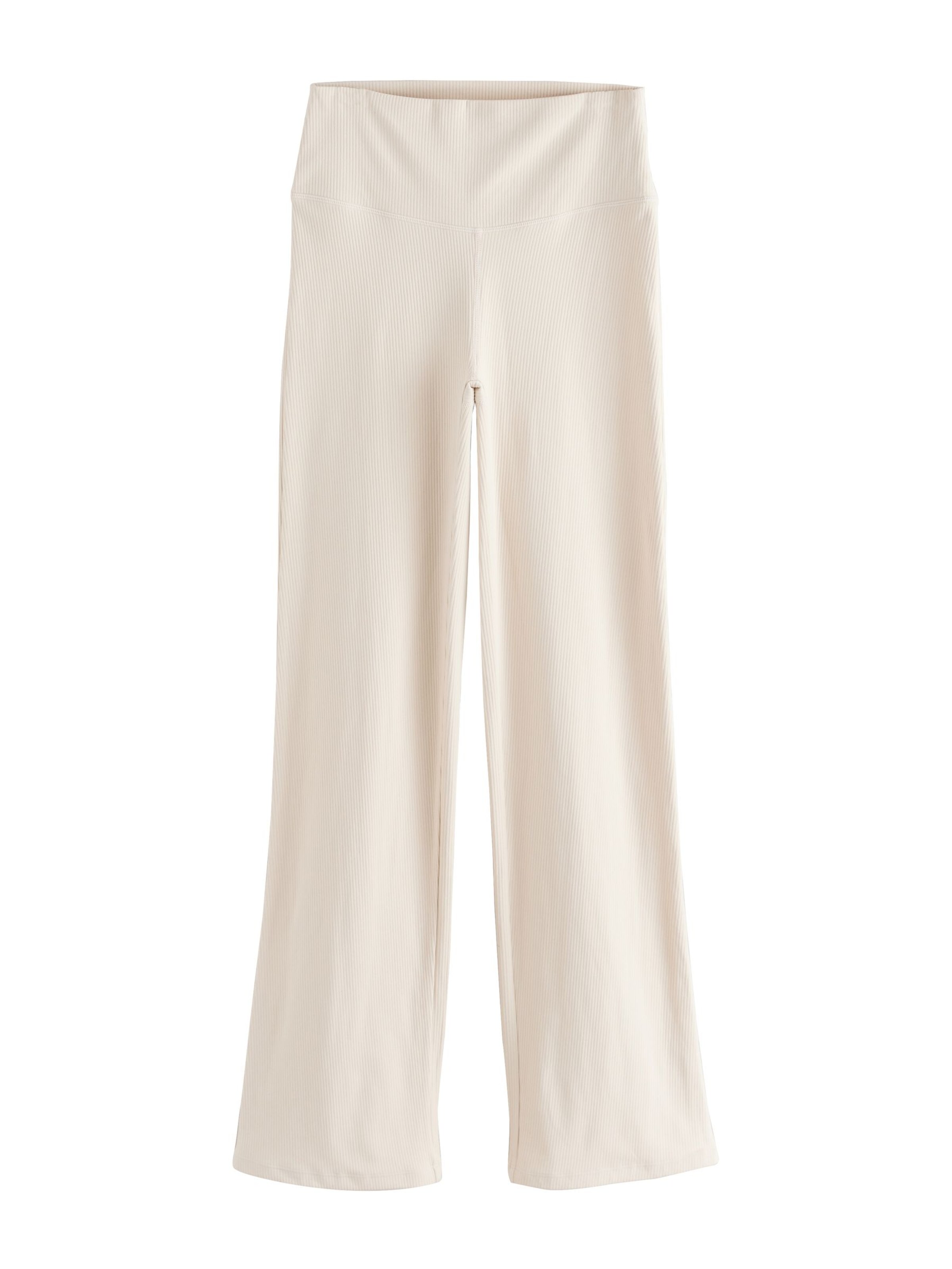 self. Wide leg Pants in Beige: front