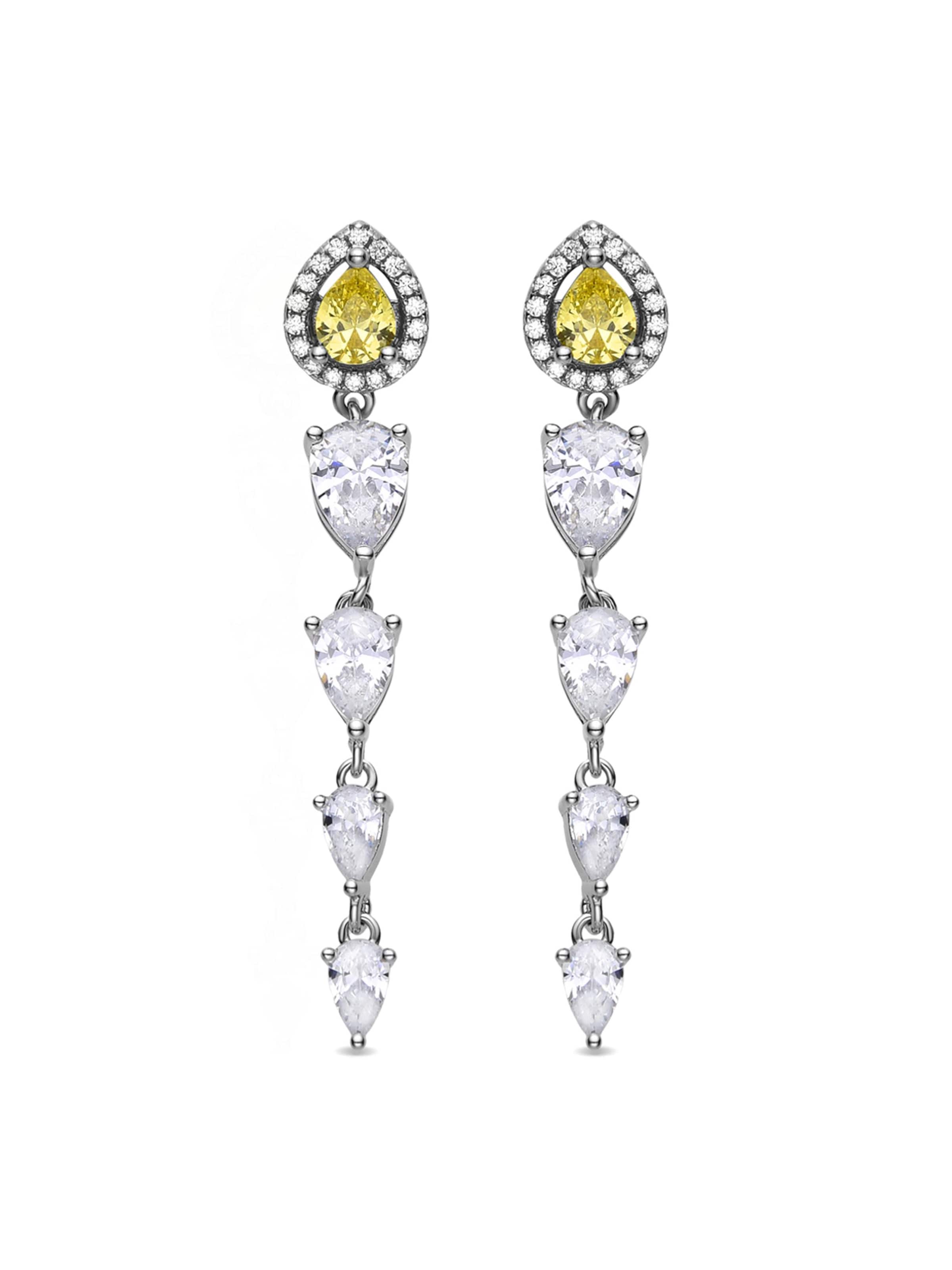 Luxenter Earrings 'MARAG' in Silver: front