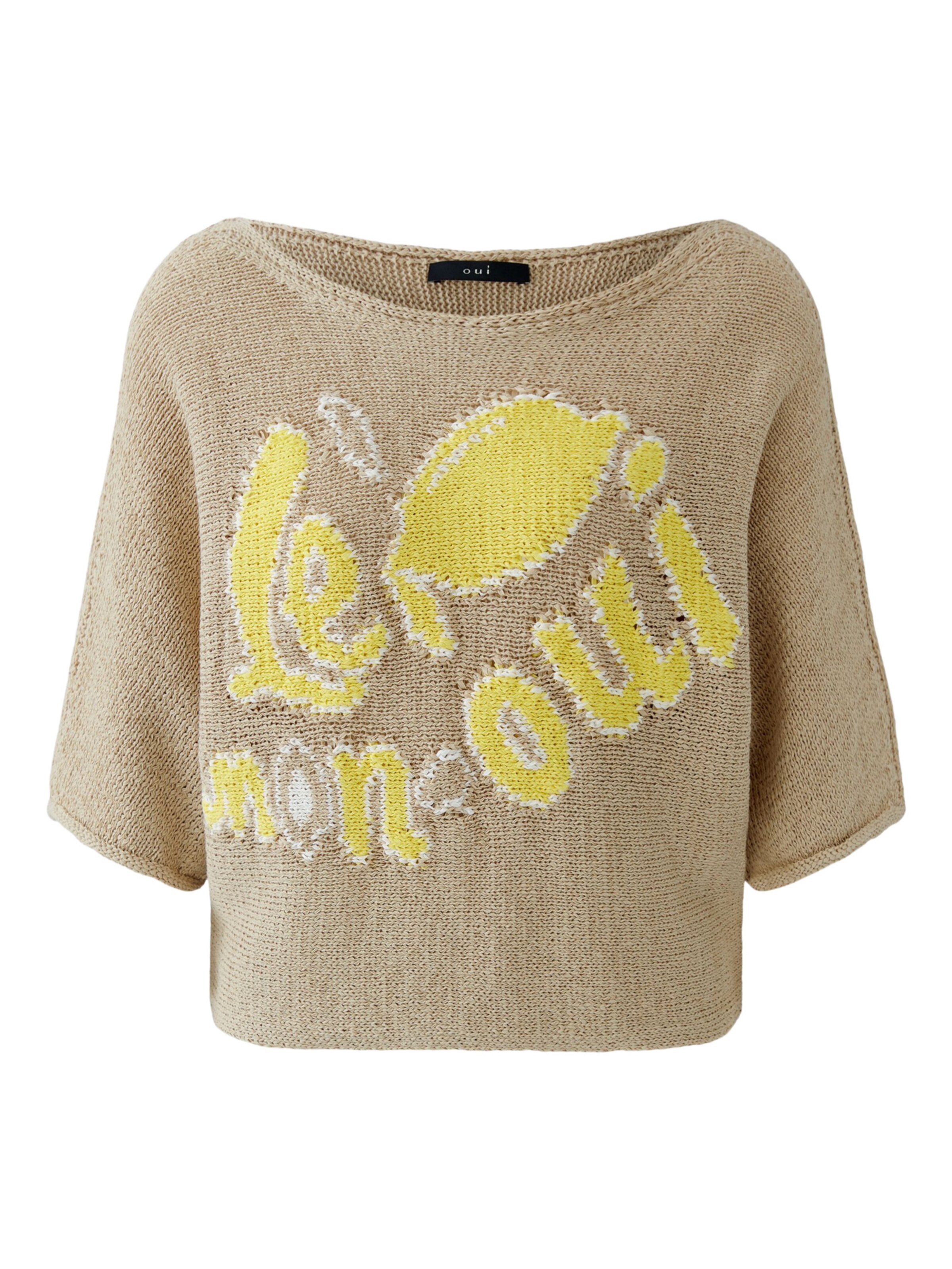 OUI Pullover in Beige: Vorderseite