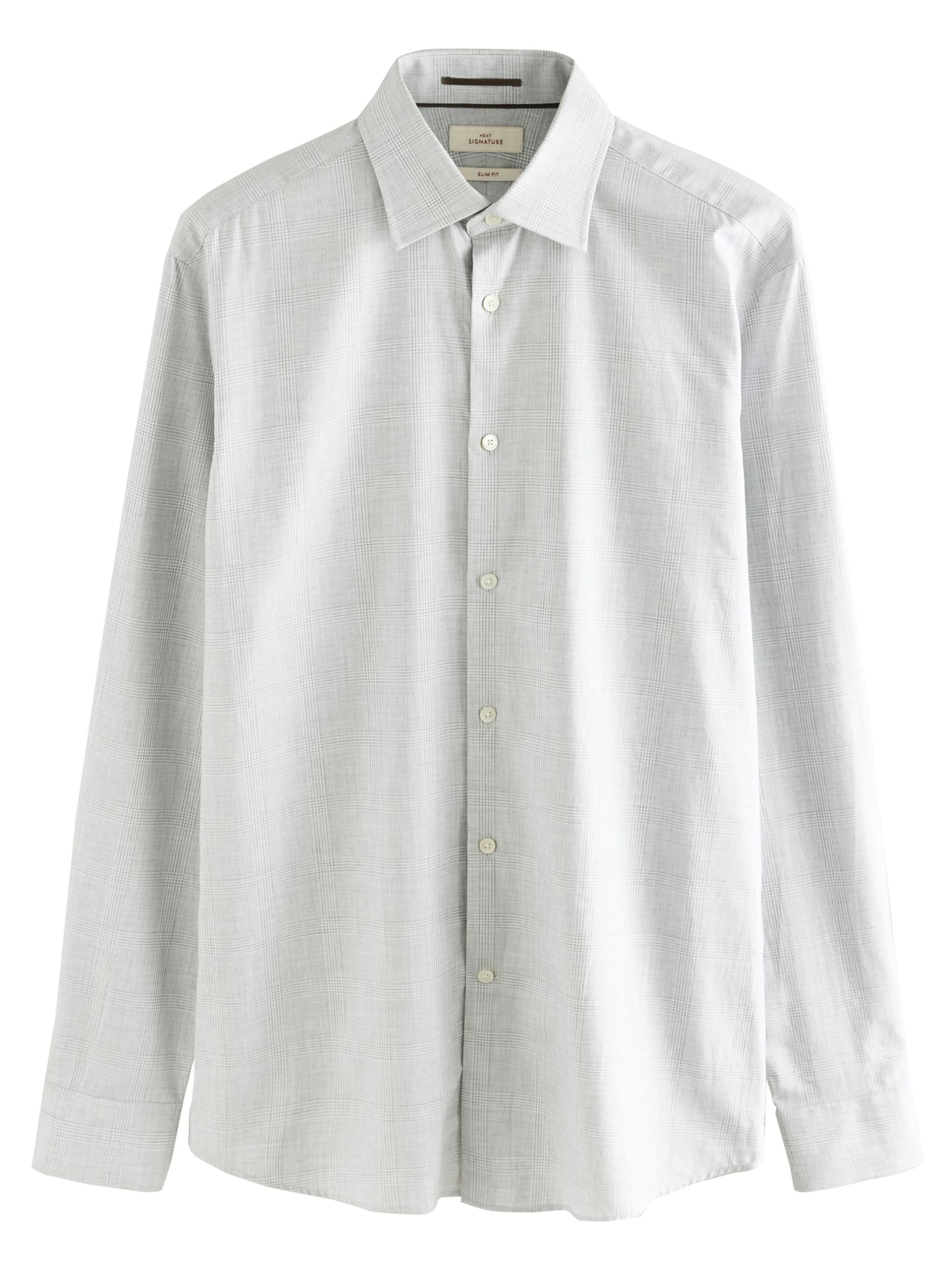 Next - Ajuste estrecho Camisa en gris: frente