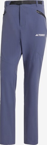 ADIDAS TERREX Regular Workout Pants 'Xperior' in Blue: front