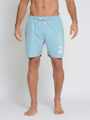 NASSAU Beach Club Zwemshorts '231018' in Blauw: voorkant