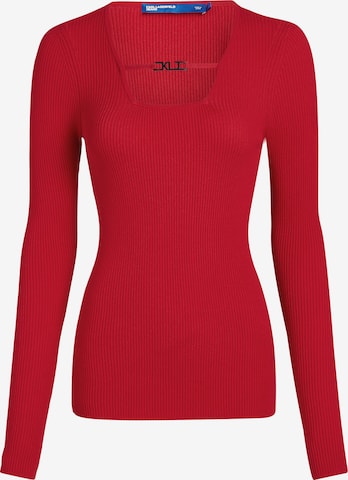 Pull-over KARL LAGERFELD JEANS en rouge : devant