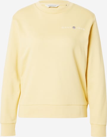 GANT Sweatshirt in Yellow: front