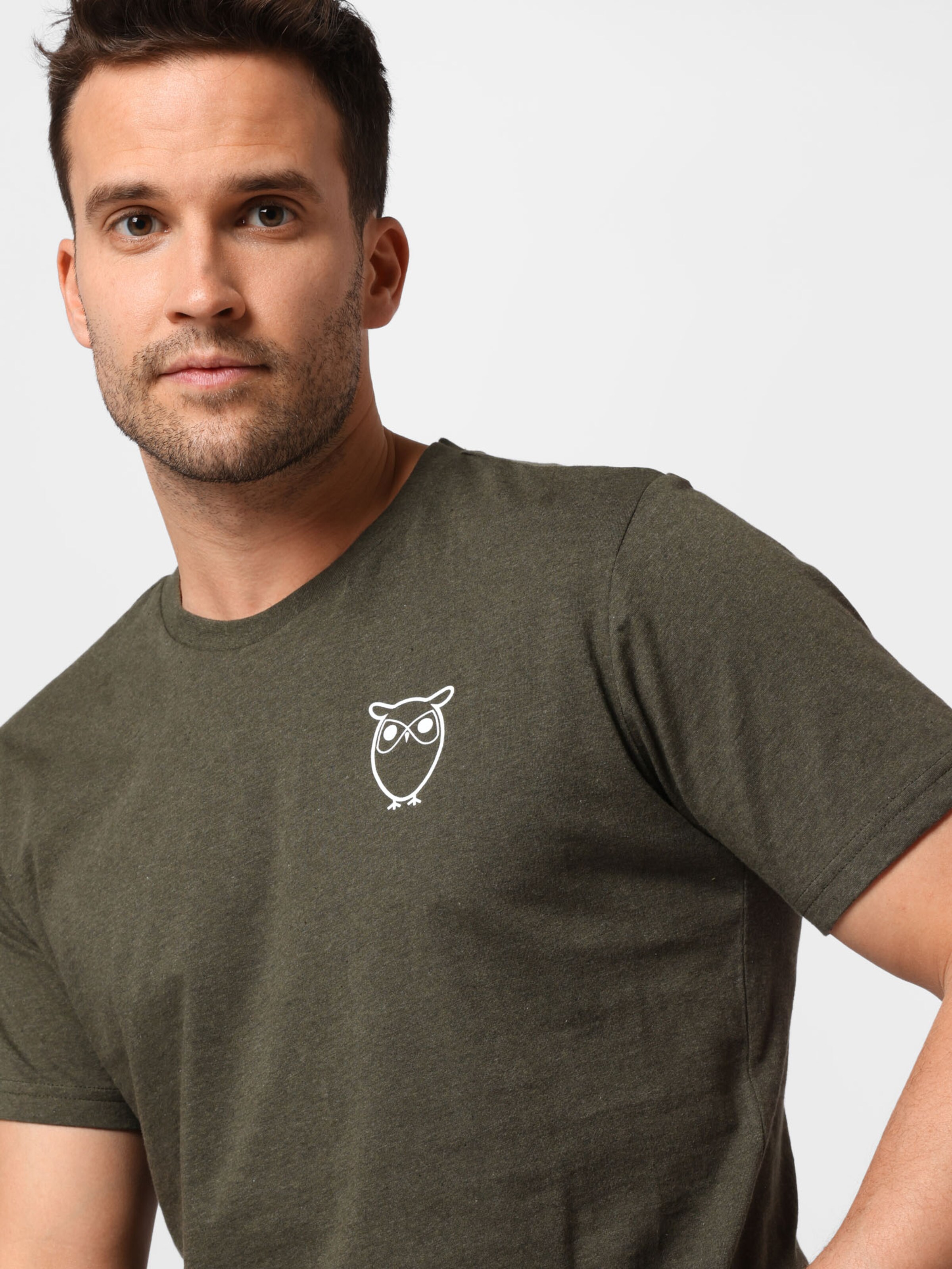 Männer Shirts KnowledgeCotton Apparel T-Shirt 'ALDER' in Oliv - PZ59155 Männer Shirts KnowledgeCotton Apparel T-Shirt 'ALDER' in Oliv - PZ59155